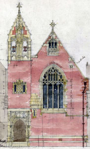 Saint Francis north elevation about 1884